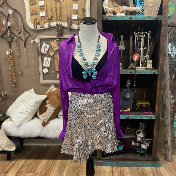 NWT Spunky Sequin Skirt - Picture 5 of 7